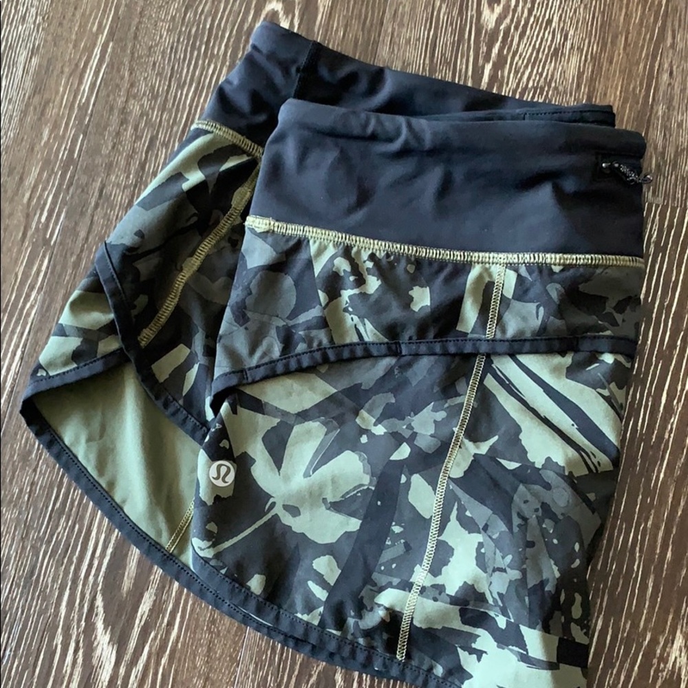 Camo lululemon shorts